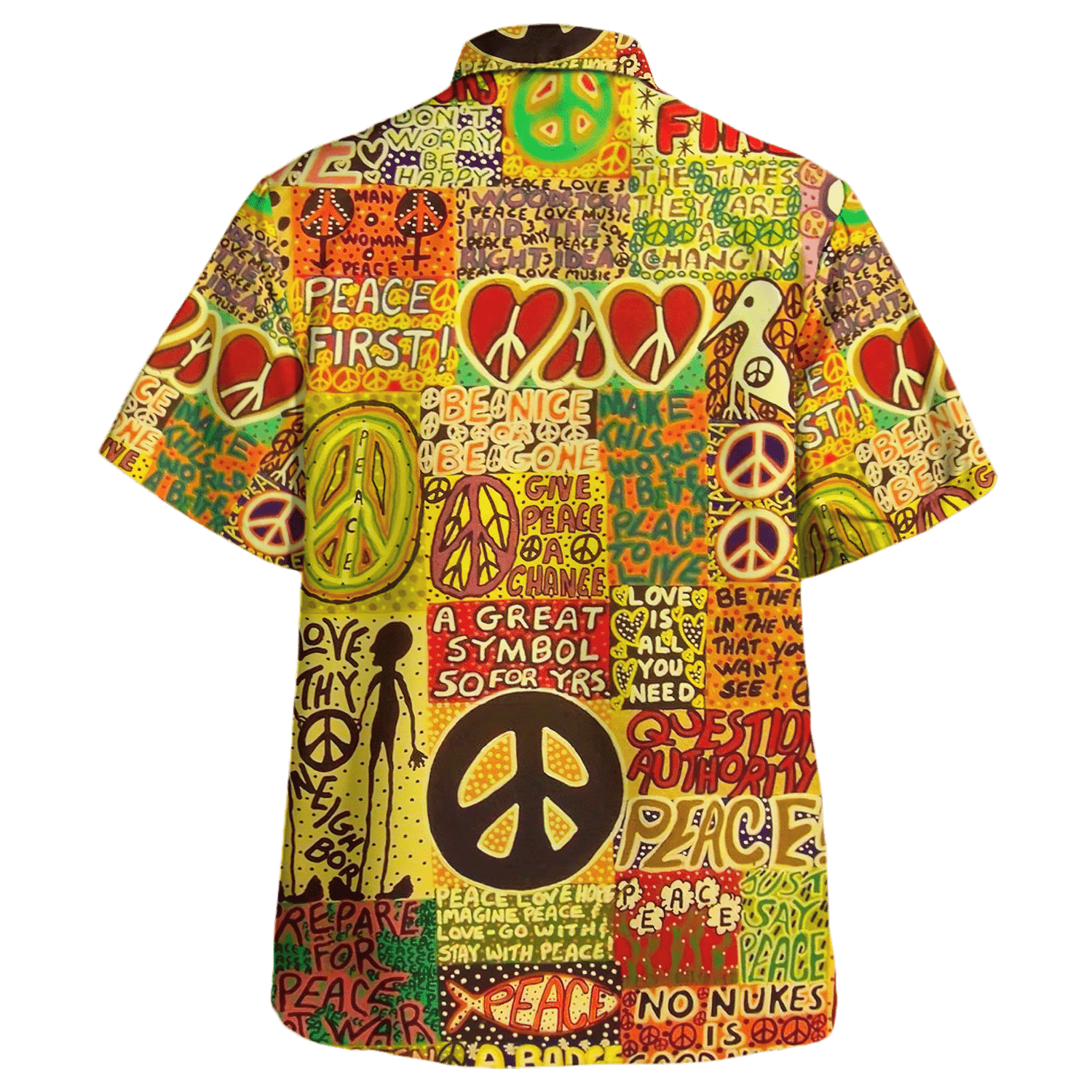 Hippie Hawaiian Shirt Vintage Festival Beach Style NV-HP-20