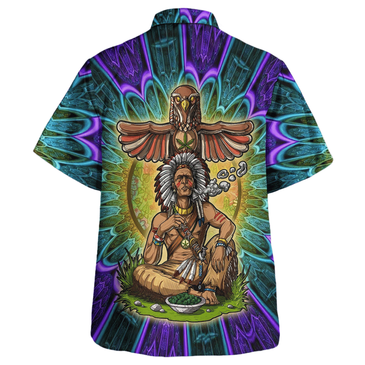 Hippie Hawaiian Shirt Retro 70s Festival Beach Style NV-HP-21