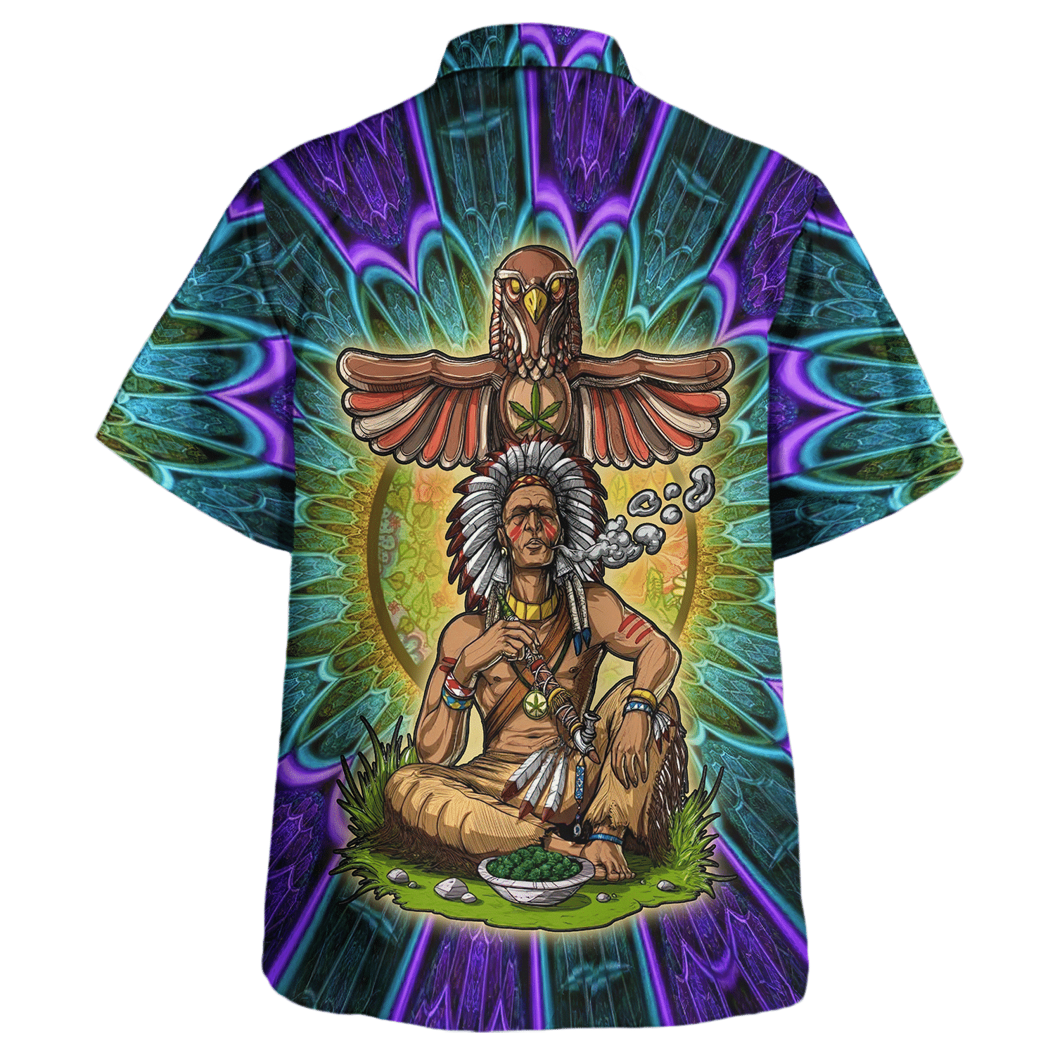 Hippie Hawaiian Shirt Retro 70s Festival Beach Style NV-HP-21