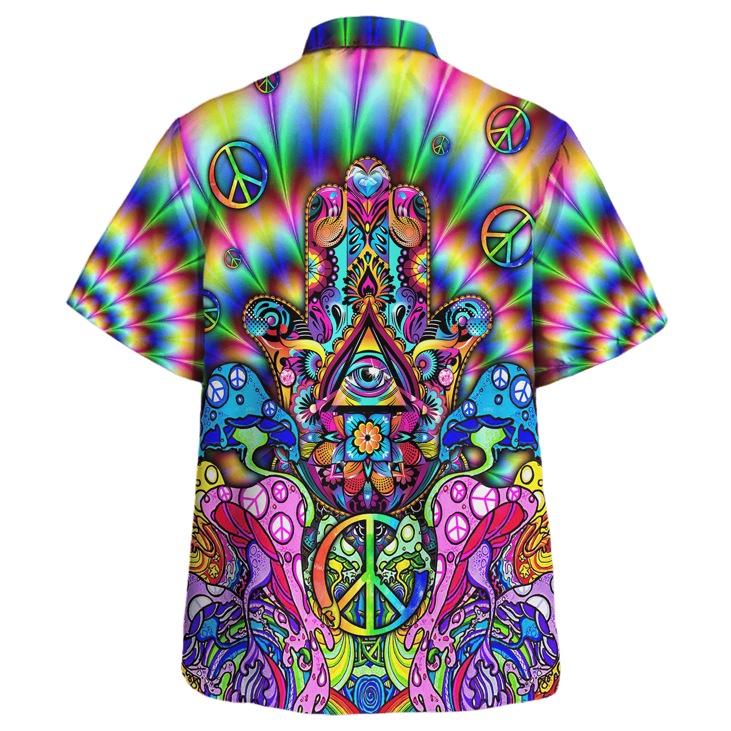 Hippie Hawaiian Shirt Vintage Retro Vacation Style NV-HP-33