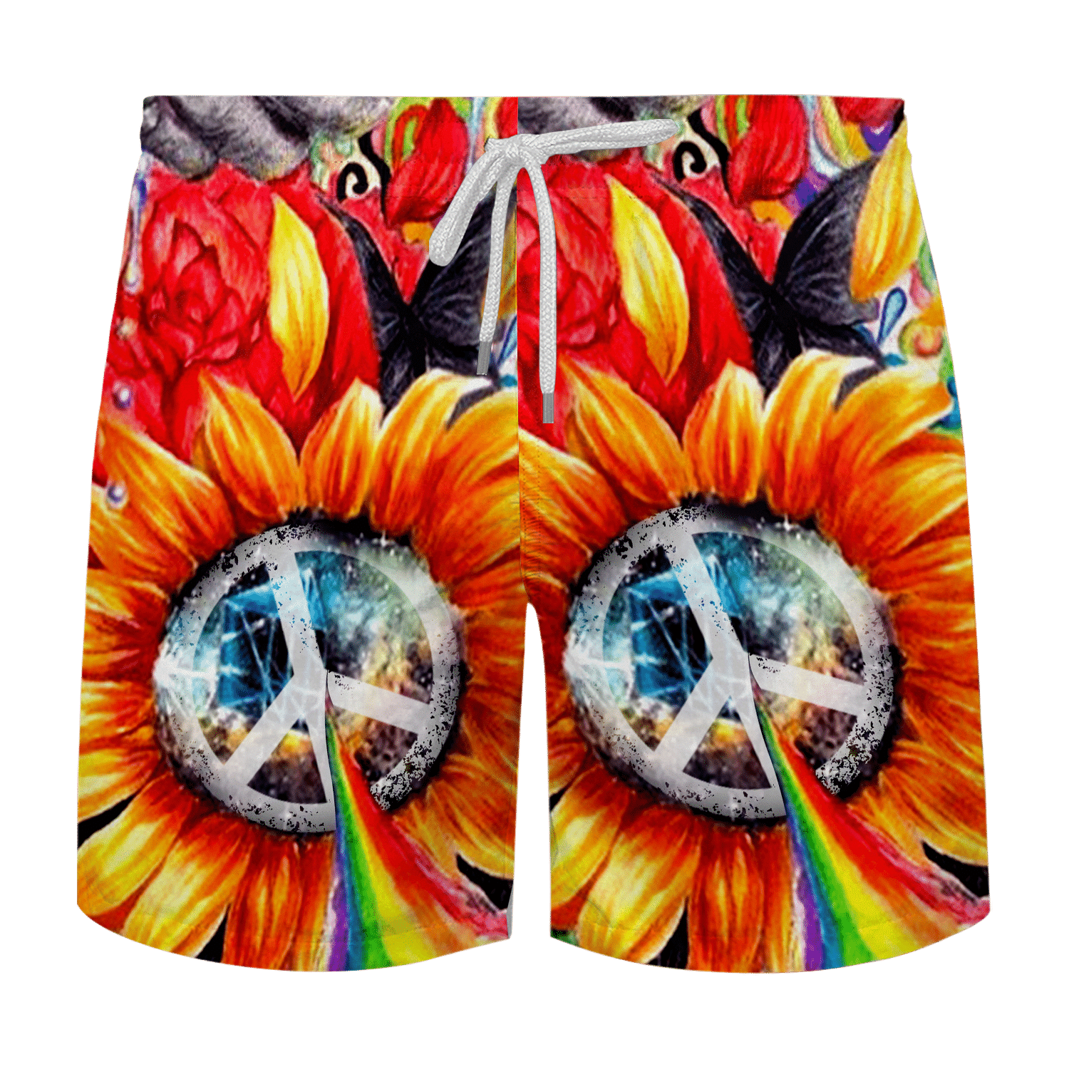 Hippie Hawaiian Shirt Retro Festival Beach Party Style NV-HP-35