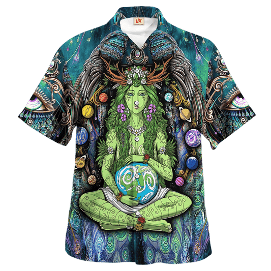 Hippie Hawaiian Shirt Psychedelic Retro Beach Party Style NV-HP-39