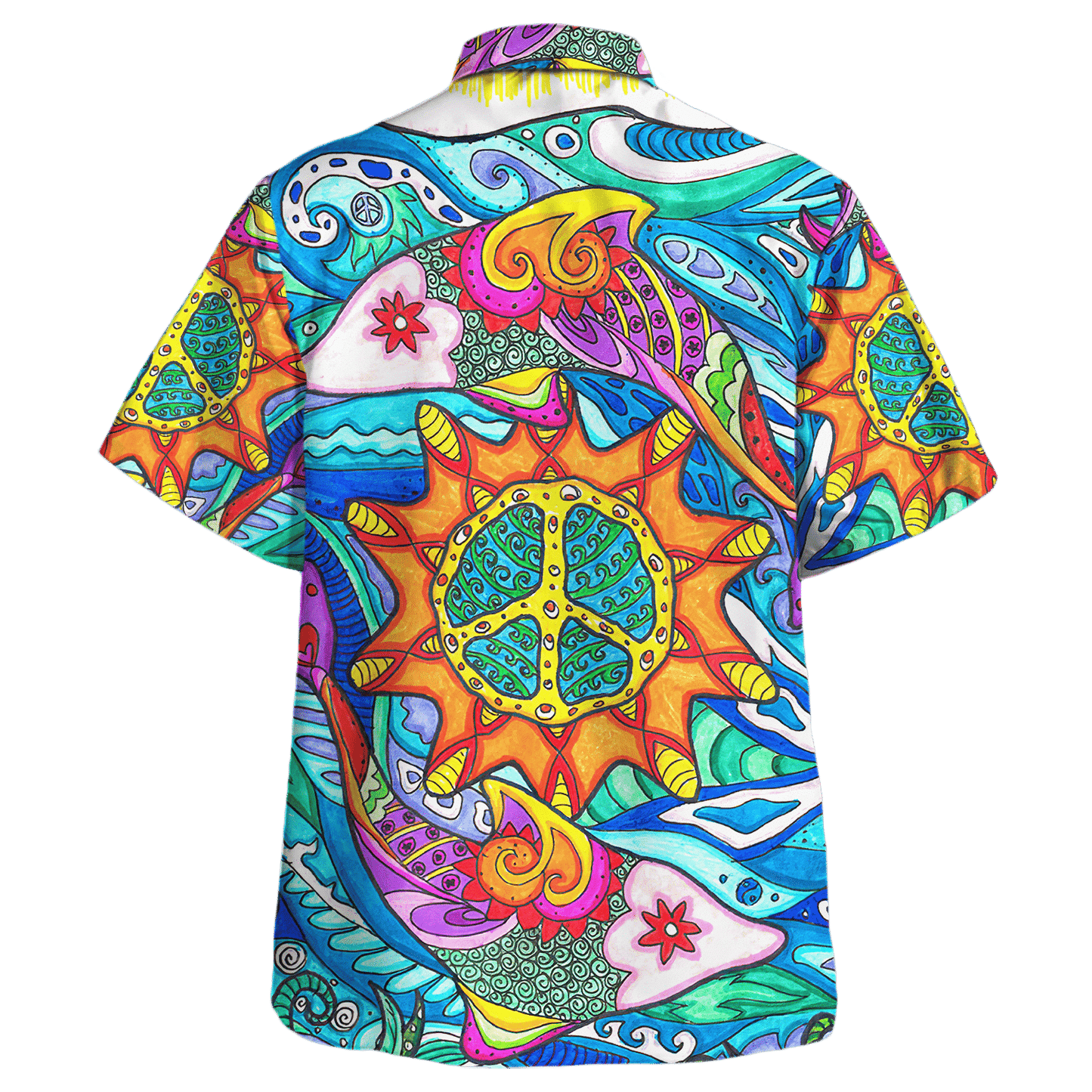 Hippie Hawaiian Shirt Vintage Retro Summer Festival Style NV-HP-53