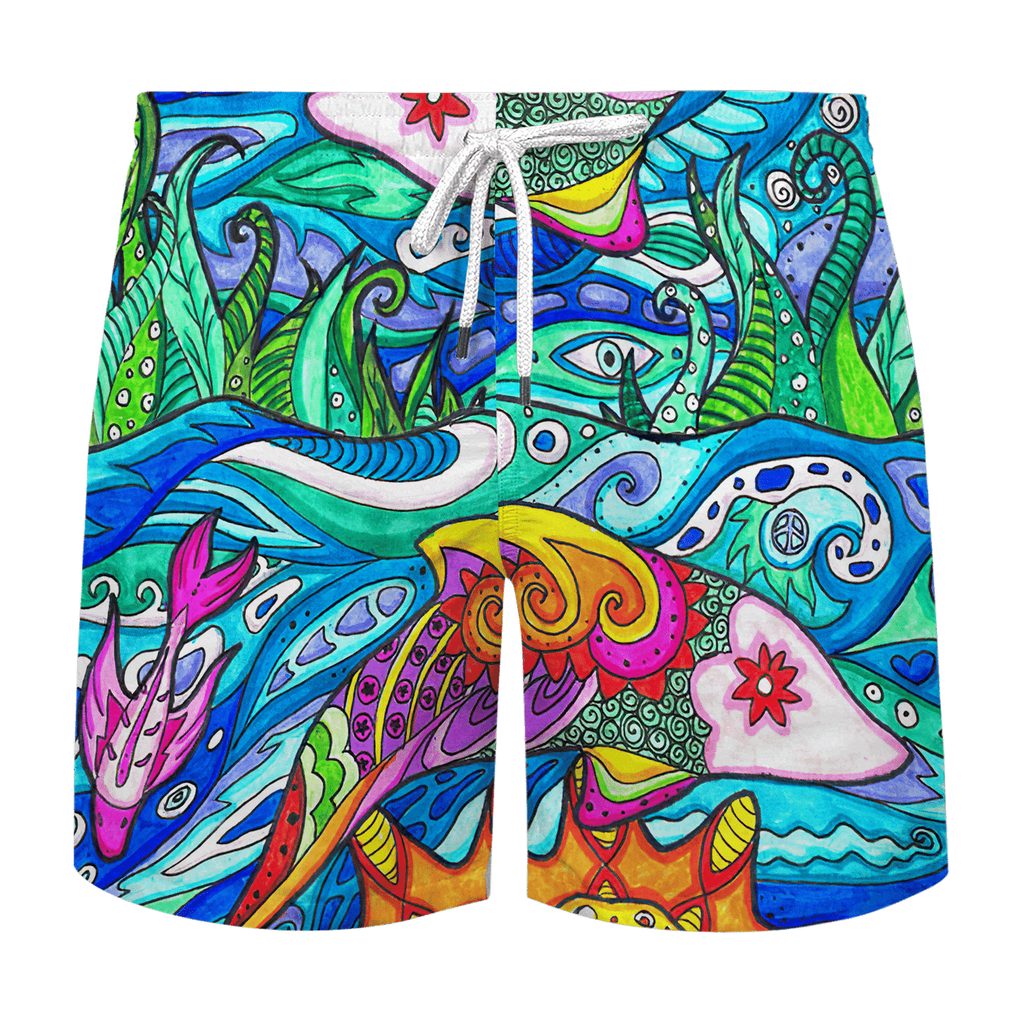 Hippie Hawaiian Shirt Vintage Retro Summer Festival Style NV-HP-53