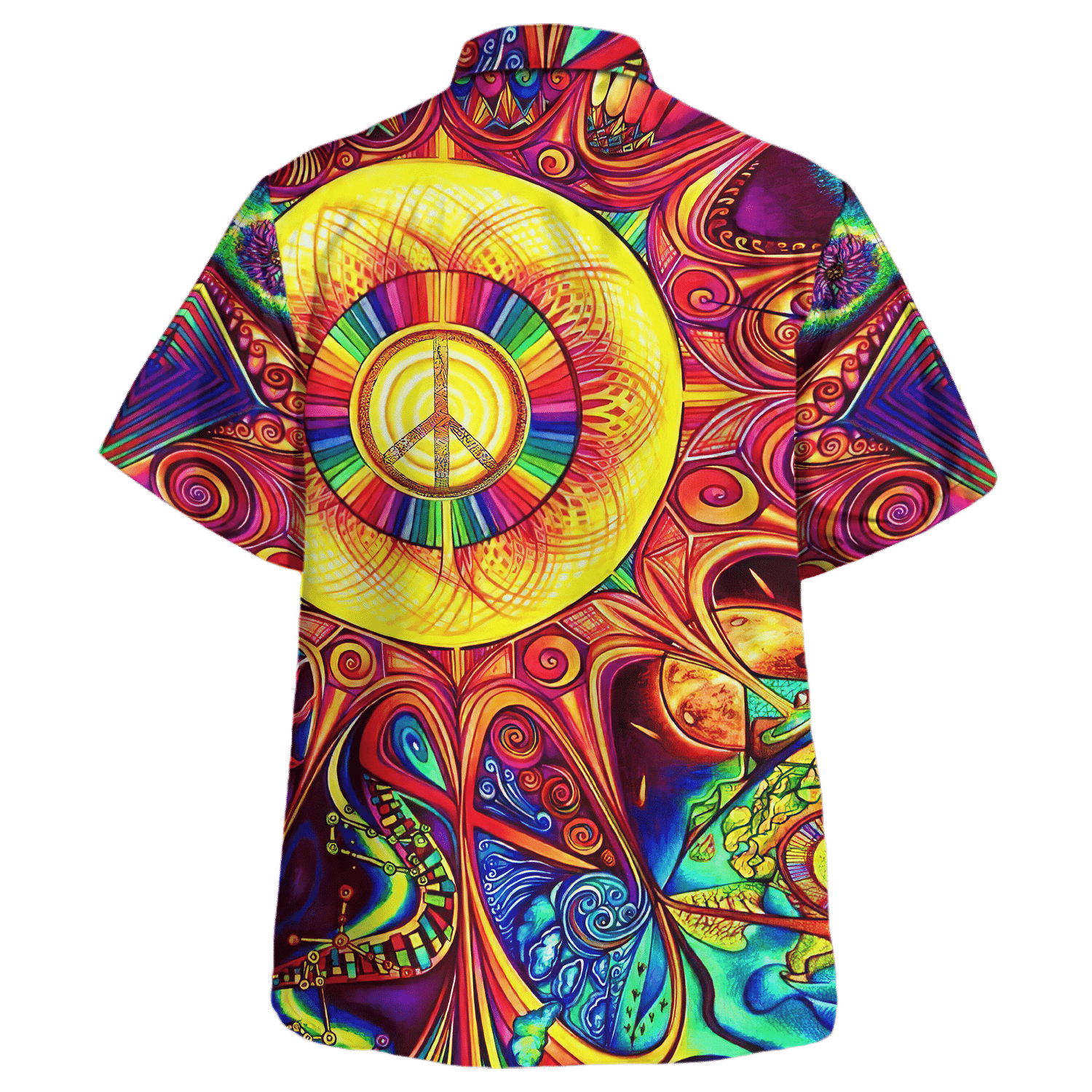 Hippie Hawaiian Shirt Retro Vacation Beach Party Style NV-HP-55