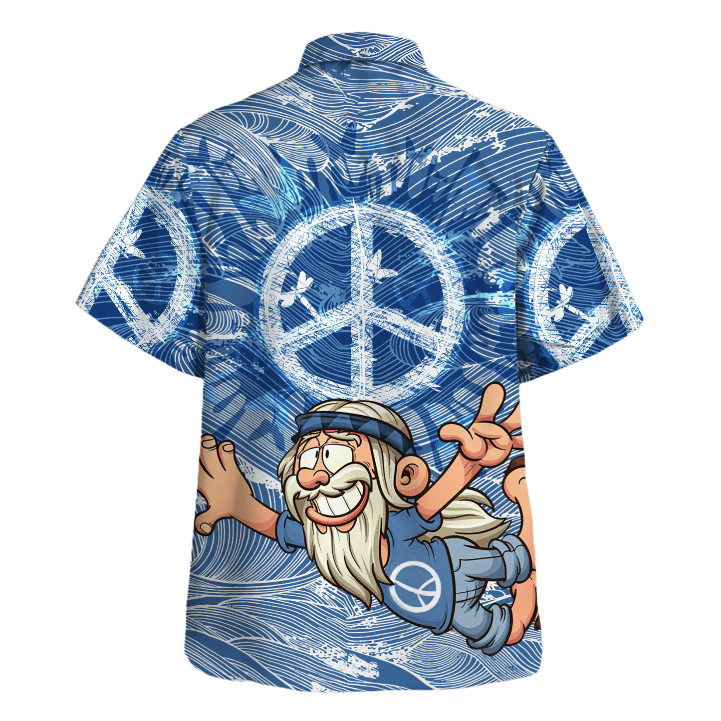 Hippie Hawaiian Shirt Groovy Festival Party Style HBL-HP-47