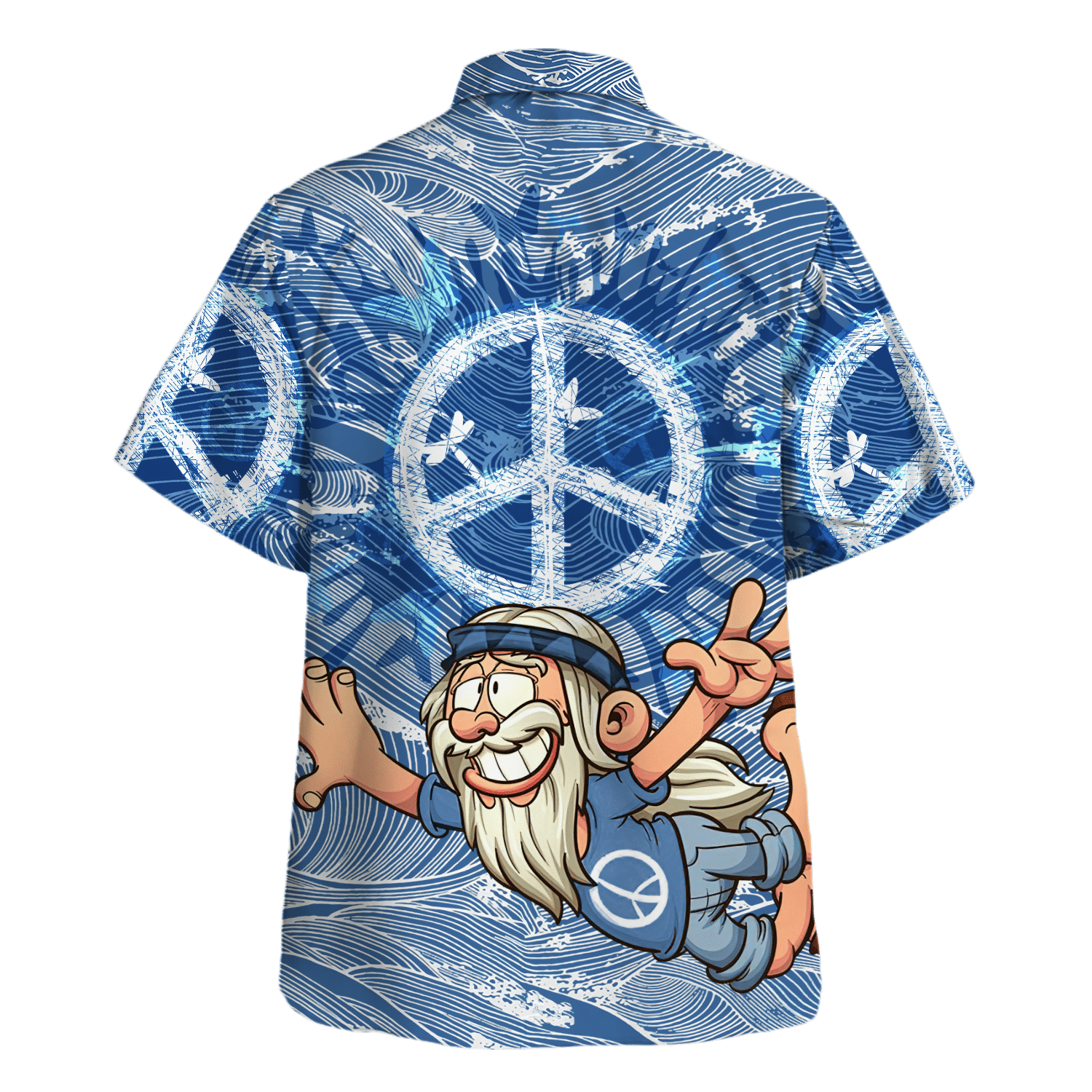 Hippie Hawaiian Shirt Groovy Festival Party Style HBL-HP-47