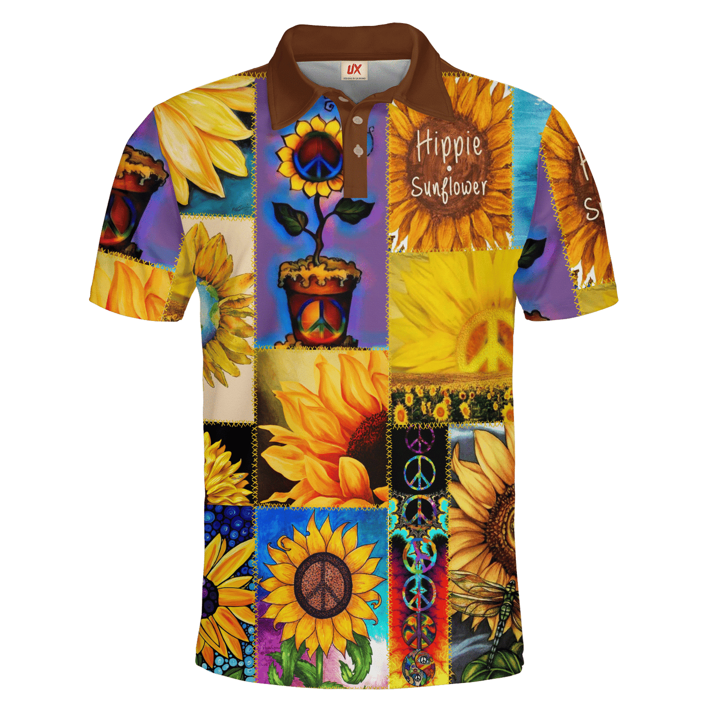 Hippie Hawaiian Shirt Psychedelic Retro Summer Style HBL-HP-53