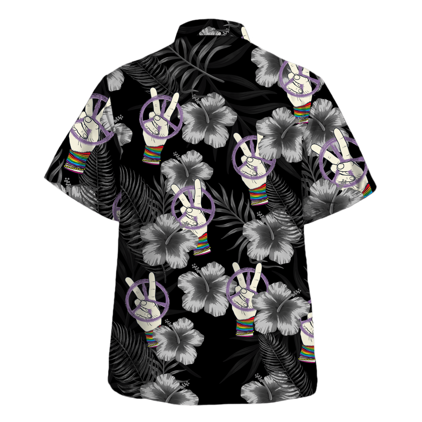 Hippie Hawaiian Shirt Retro 70s Beach Festival Style HBL-HP-56