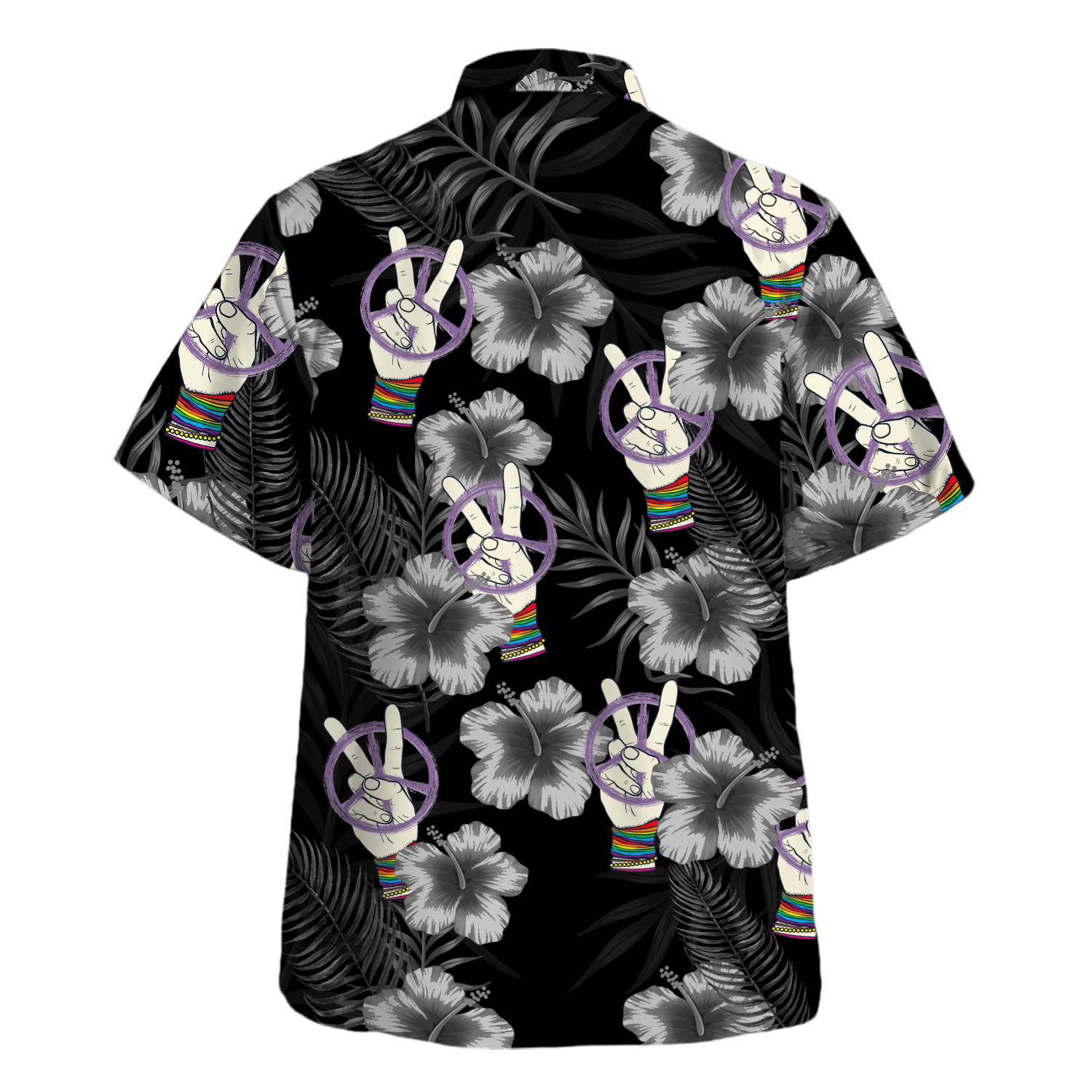 Hippie Hawaiian Shirt Retro 70s Beach Festival Style HBL-HP-56