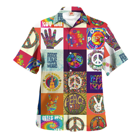 Hippie Hawaiian Shirt Vintage Summer Festival Style NV-HP-76