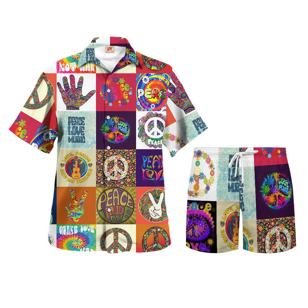 Hippie Hawaiian Shirt Vintage Summer Festival Style NV-HP-76