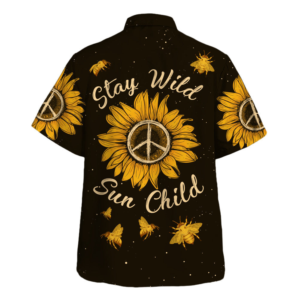 Hippie Hawaiian Shirt Vintage Retro Festival Style HBLHP61