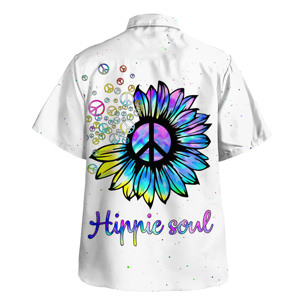Hippie Hawaiian Shirt Psychedelic Festival Party Style HBLHP63