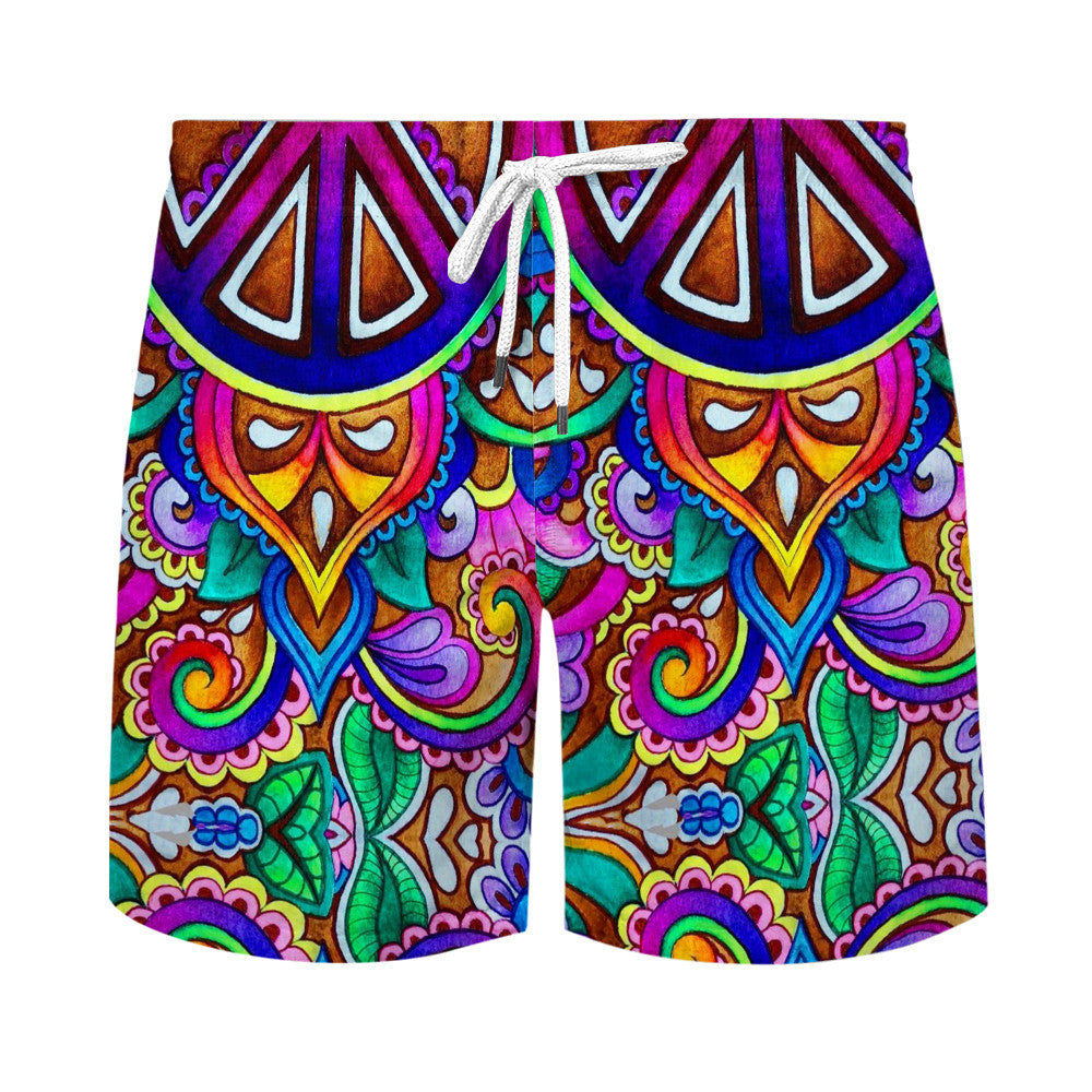 Hippie Hawaiian Shirt Groovy Vacation Festival Style UXHI01