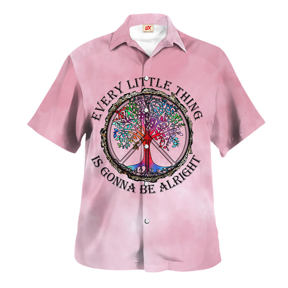 Hippie Hawaiian Shirt Retro Summer Beach Festival Style UXHI04