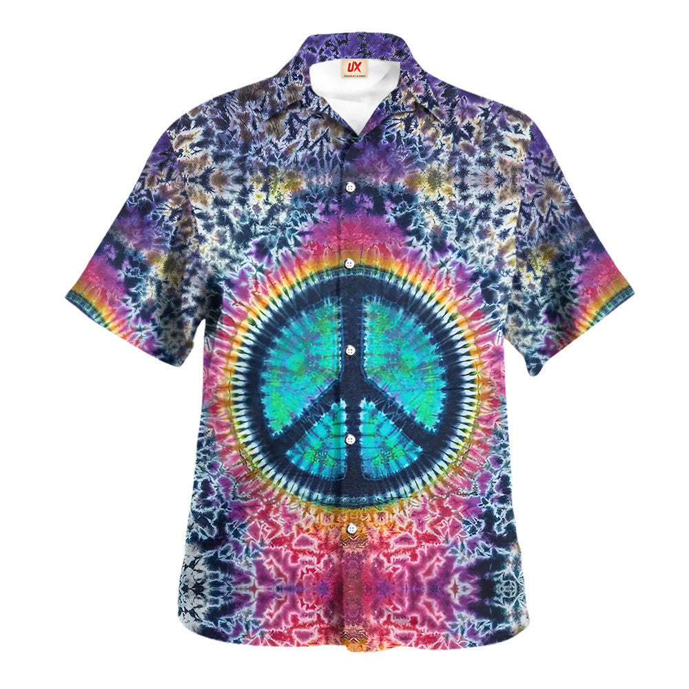 Hippie Hawaiian Shirt Groovy 70s Festival Party Style UXHI05
