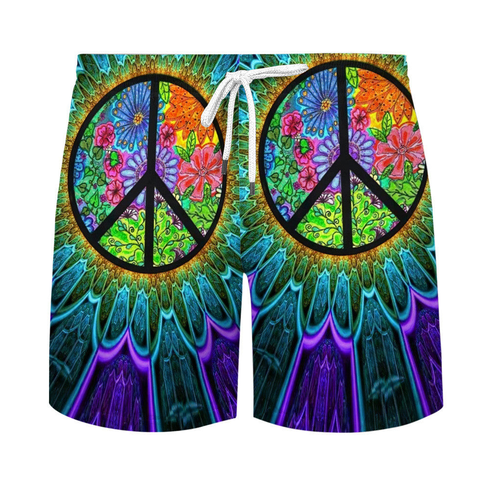 Hippie Hawaiian Shirt Psychedelic Summer Beach Party Style UXHI06