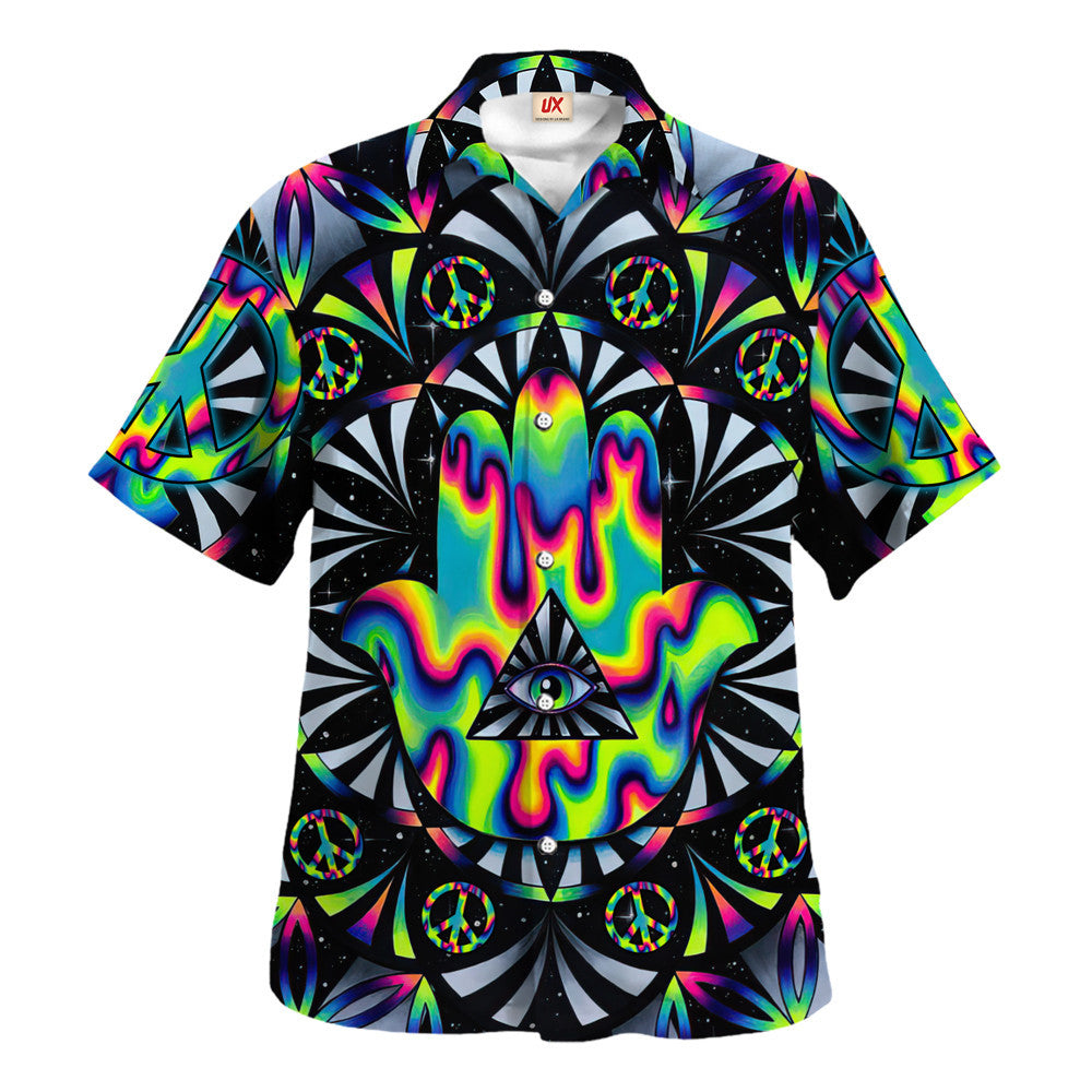 Hippie Hawaiian Shirt Retro 70s Gift For Hippie Lovers HBLHP65