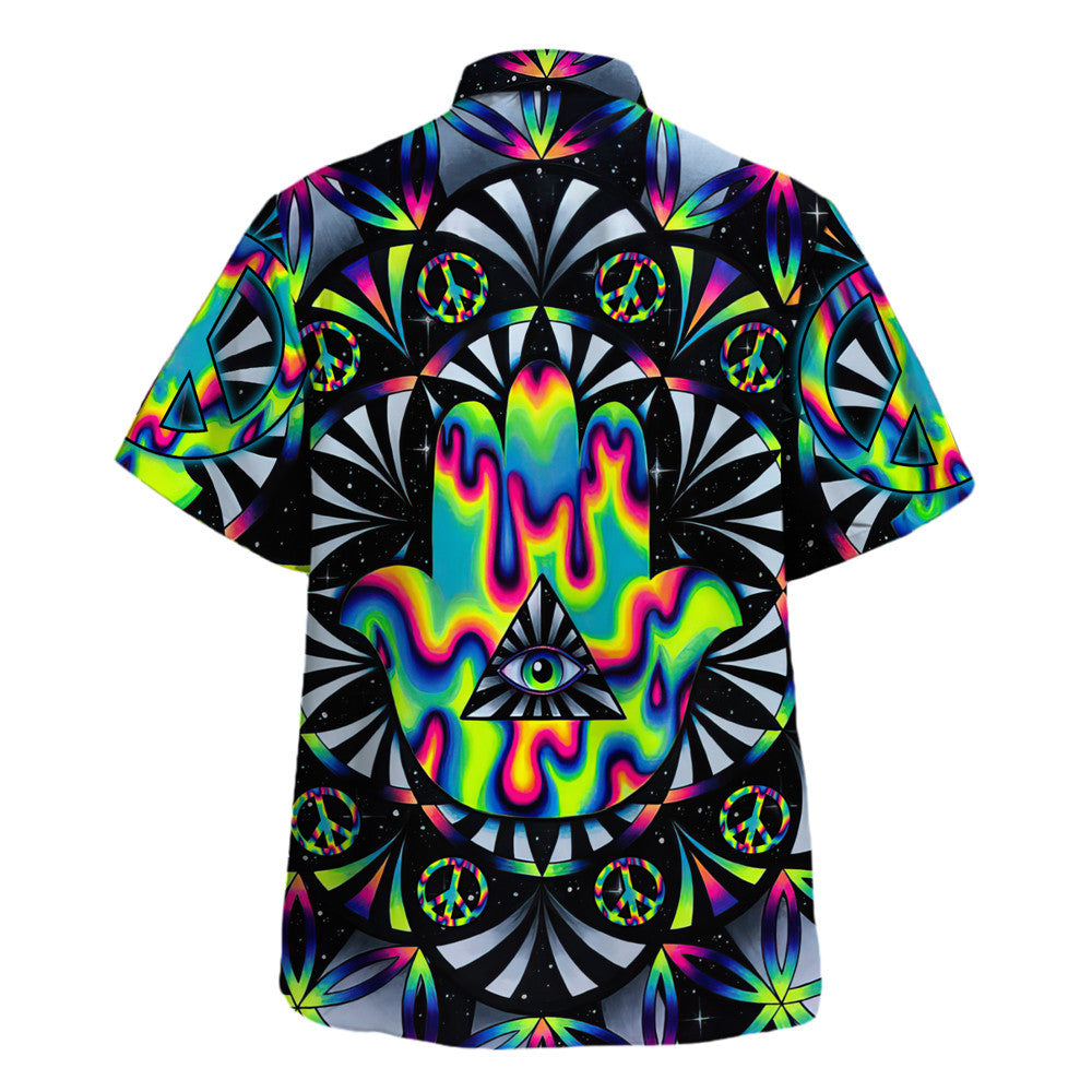 Hippie Hawaiian Shirt Retro 70s Gift For Hippie Lovers HBLHP65