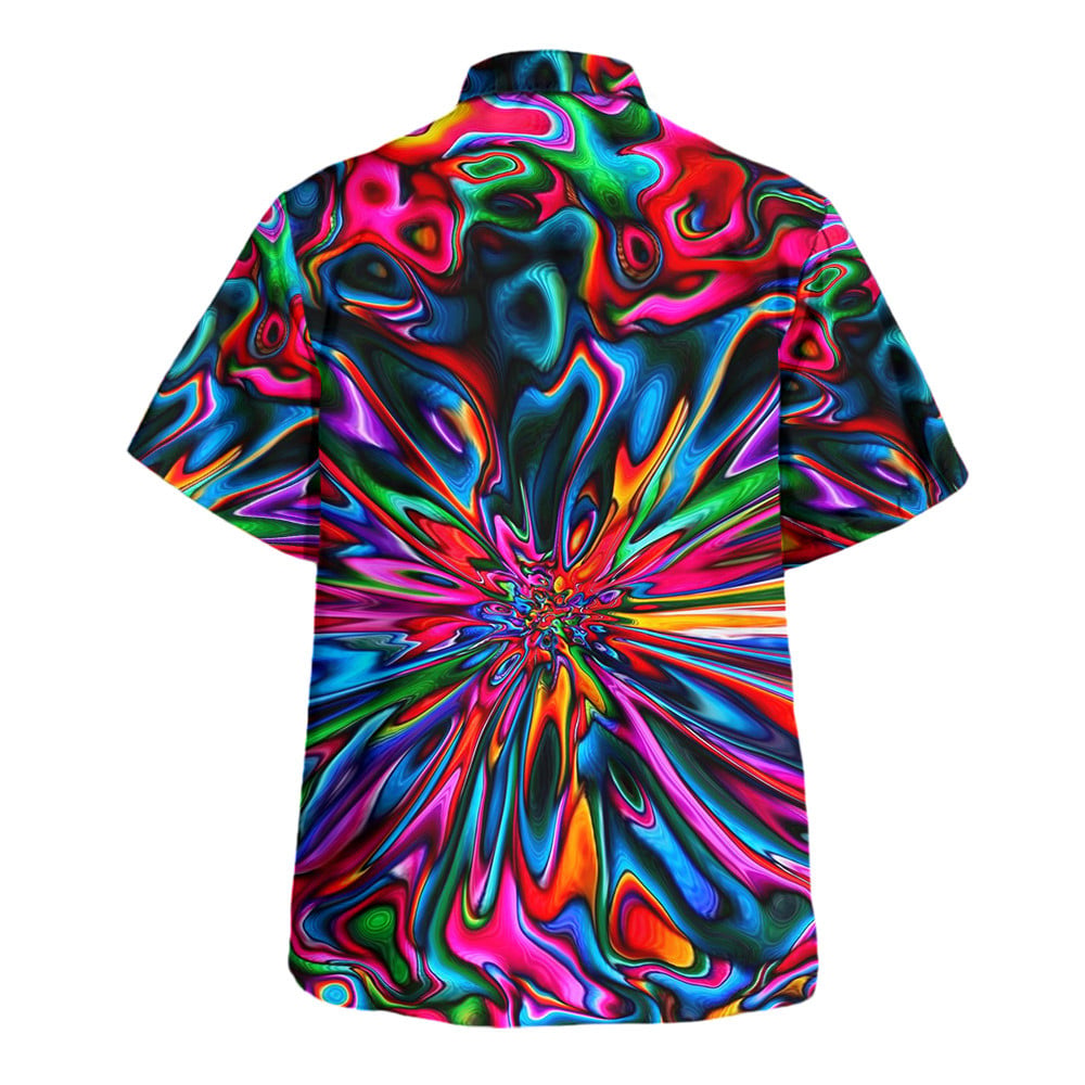 Hippie Hawaiian Shirt Vintage 70s Gift For Dad NVHI06