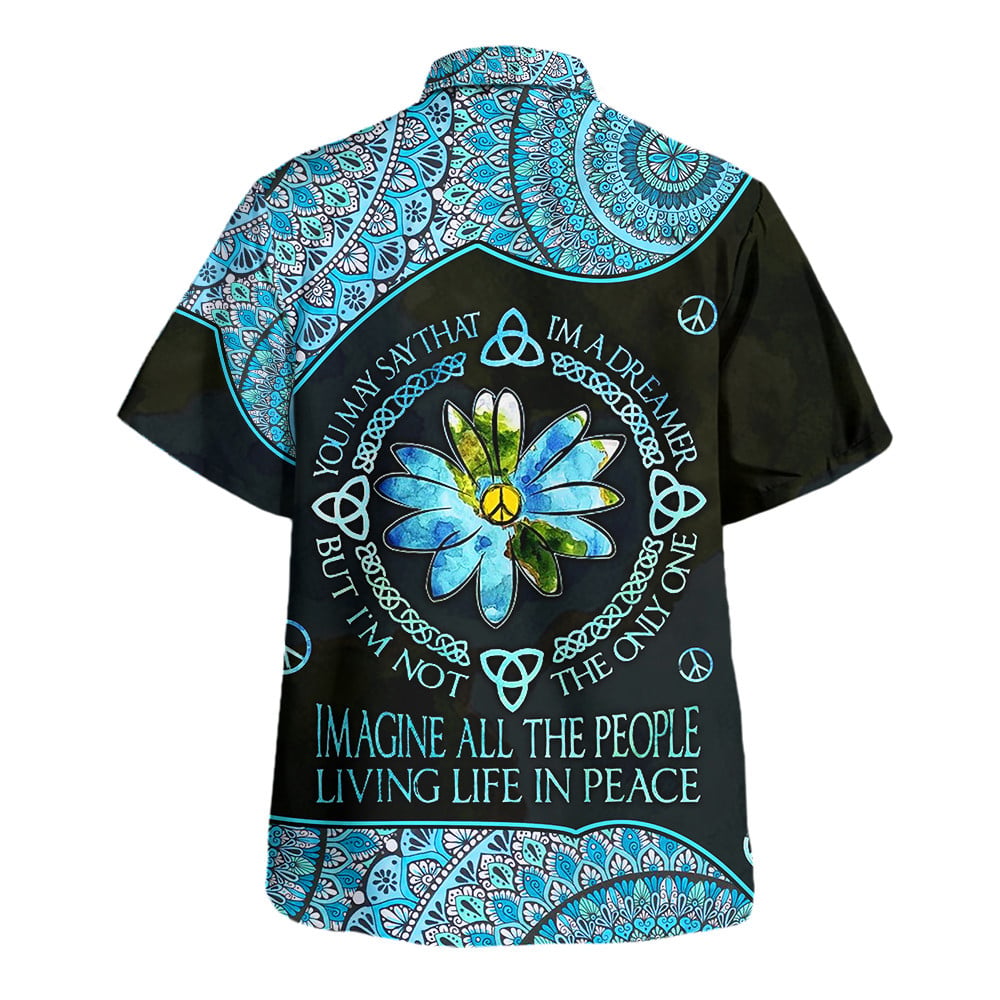 Hippie Hawaiian Shirt Retro Beach Gift For Him NVHI07