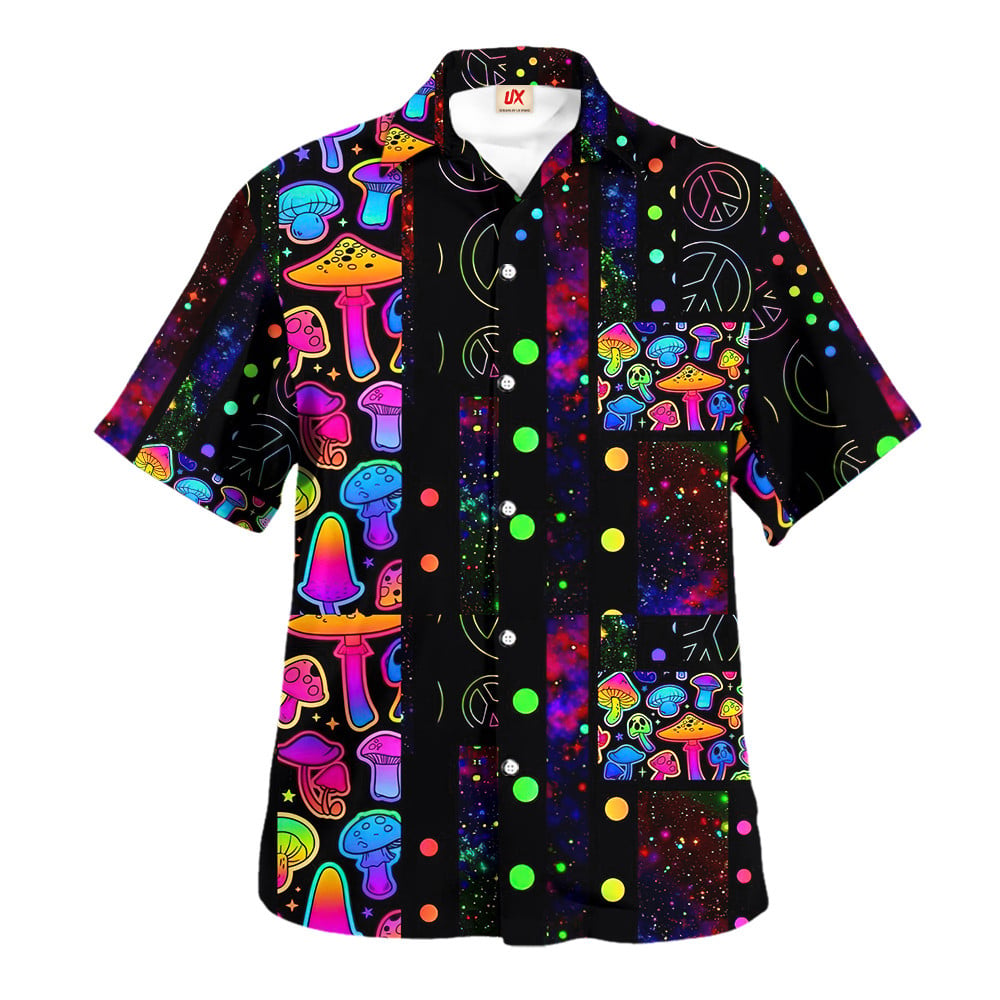 Hippie Hawaiian Shirt Retro Vacation Gift For Him NVHI15
