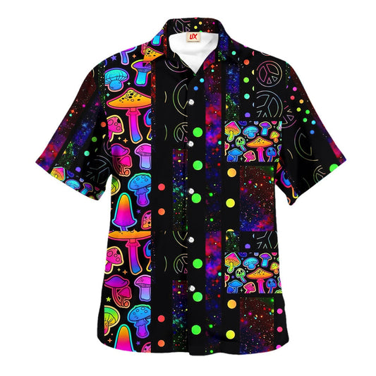 Hippie Hawaiian Shirt Retro Vacation Gift For Him NVHI15
