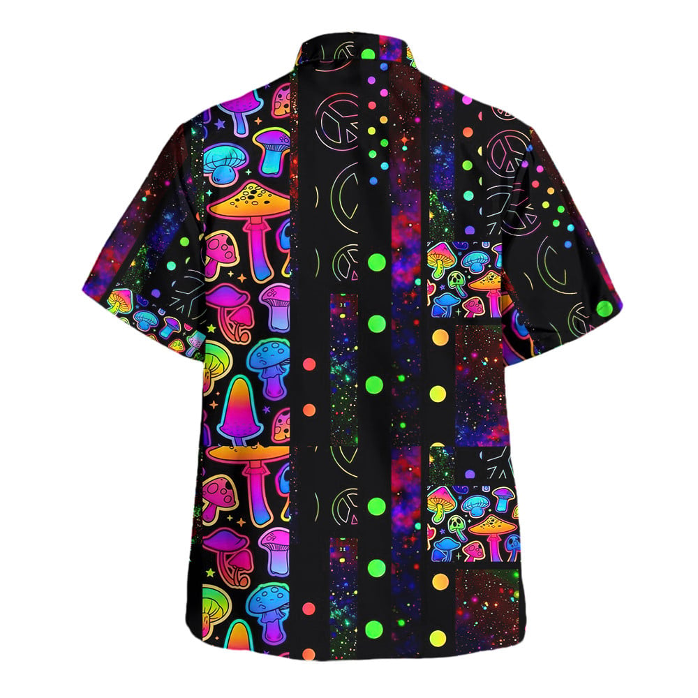 Hippie Hawaiian Shirt Retro Vacation Gift For Him NVHI15