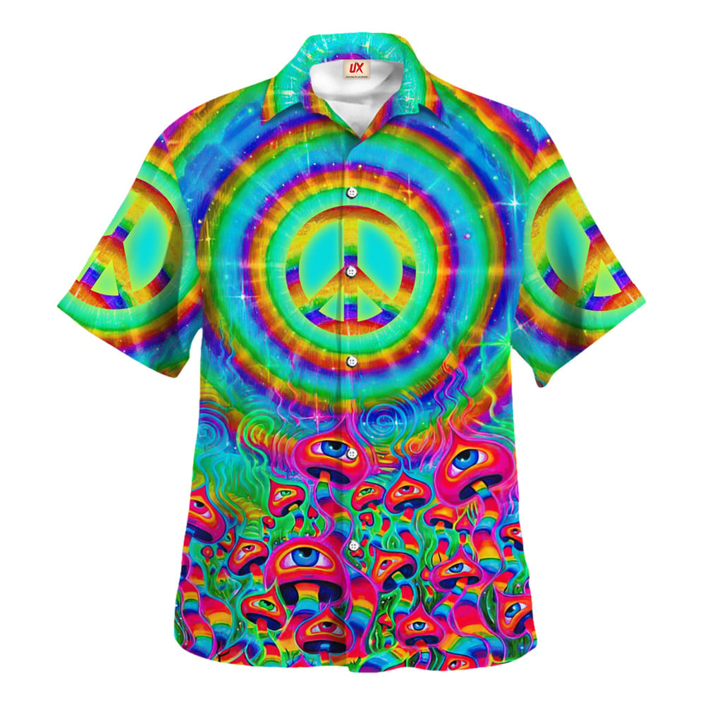 Hippie Hawaiian Shirt Vintage Beach Gift Idea HBLHI77