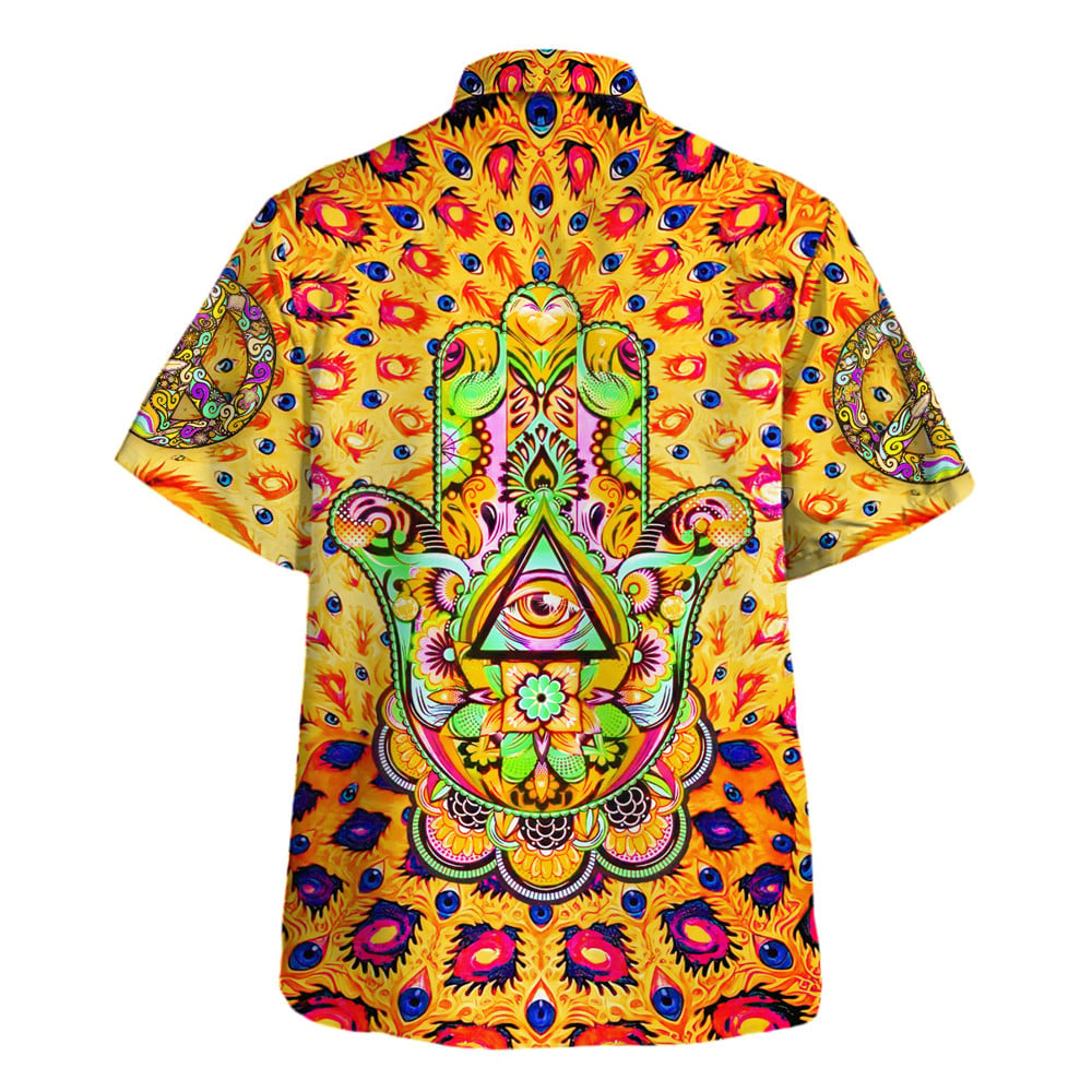 Hippie Hawaiian Shirt Retro Festival Gift Idea HBLHI80