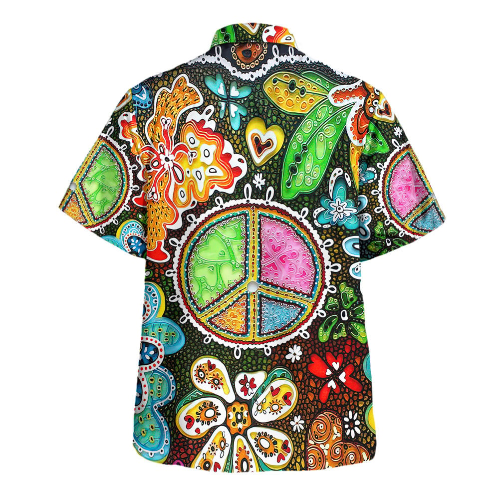Hippie Hawaiian Shirt Vintage Festival Gift For Men NVHI20