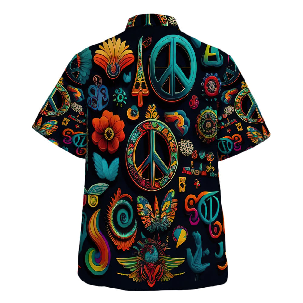 Hippie Hawaiian Shirt Retro Festival Gift For Men TQTHI07