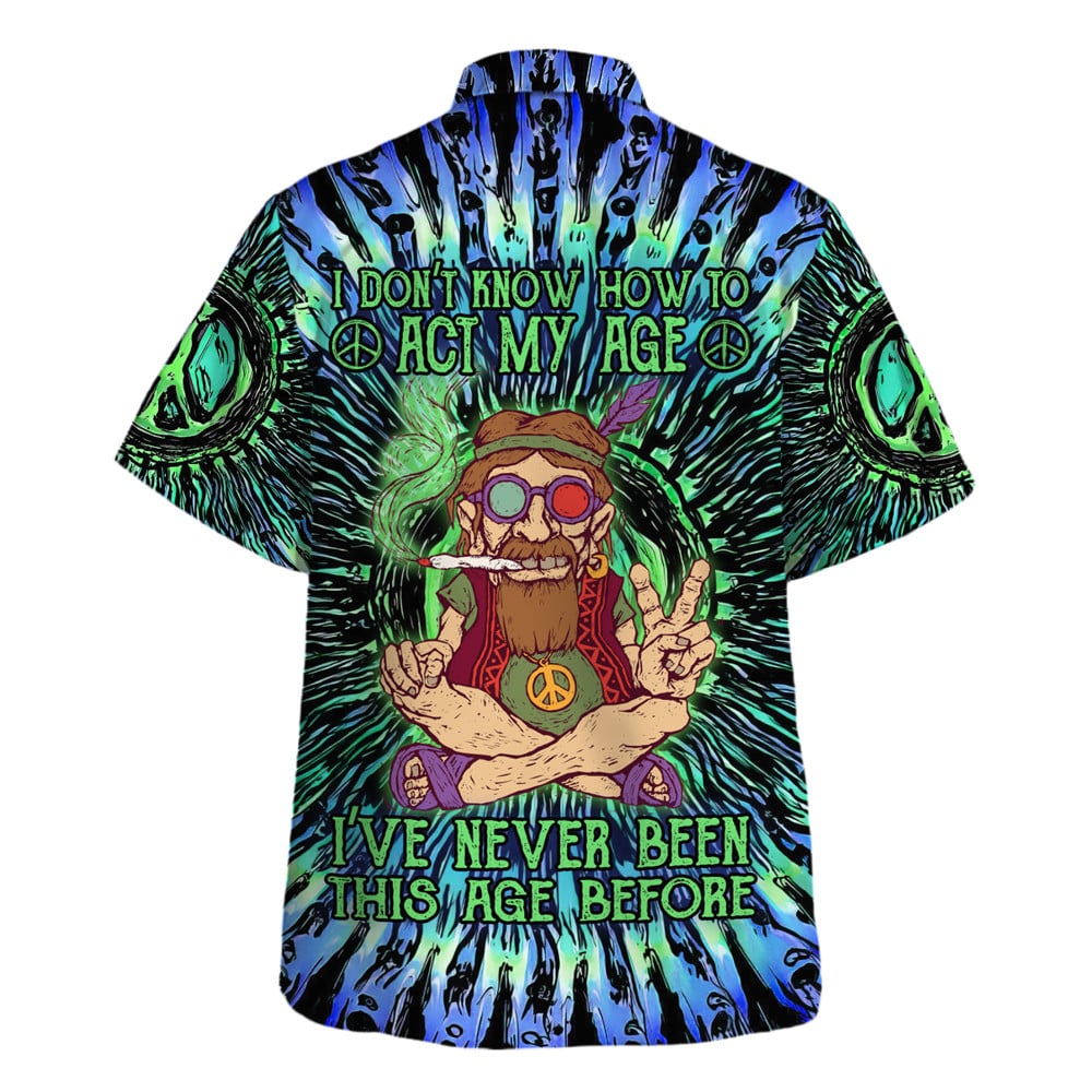 Hippie Hawaiian Shirt Groovy Retro Gift For Men HBLTHI8