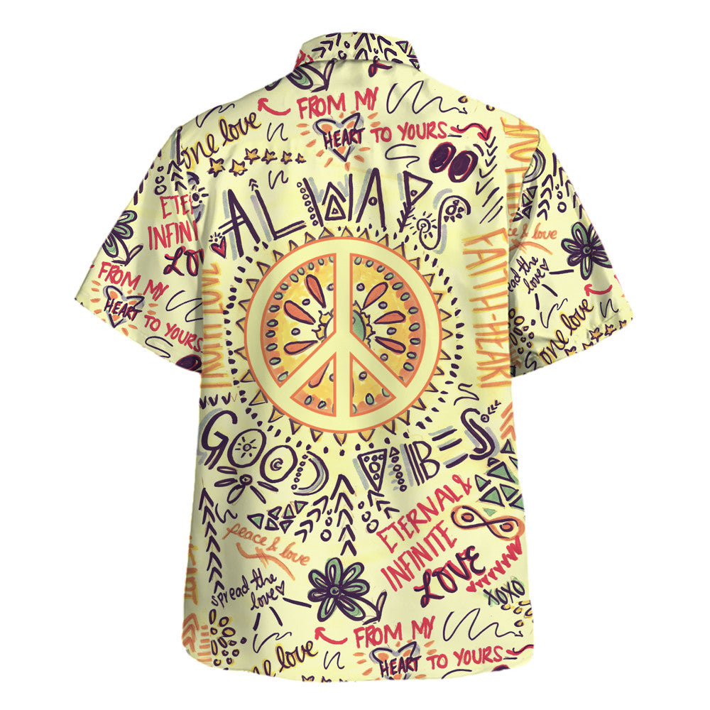 Hippie Hawaiian Shirt Retro Summer Beach Gift HBLTHI10