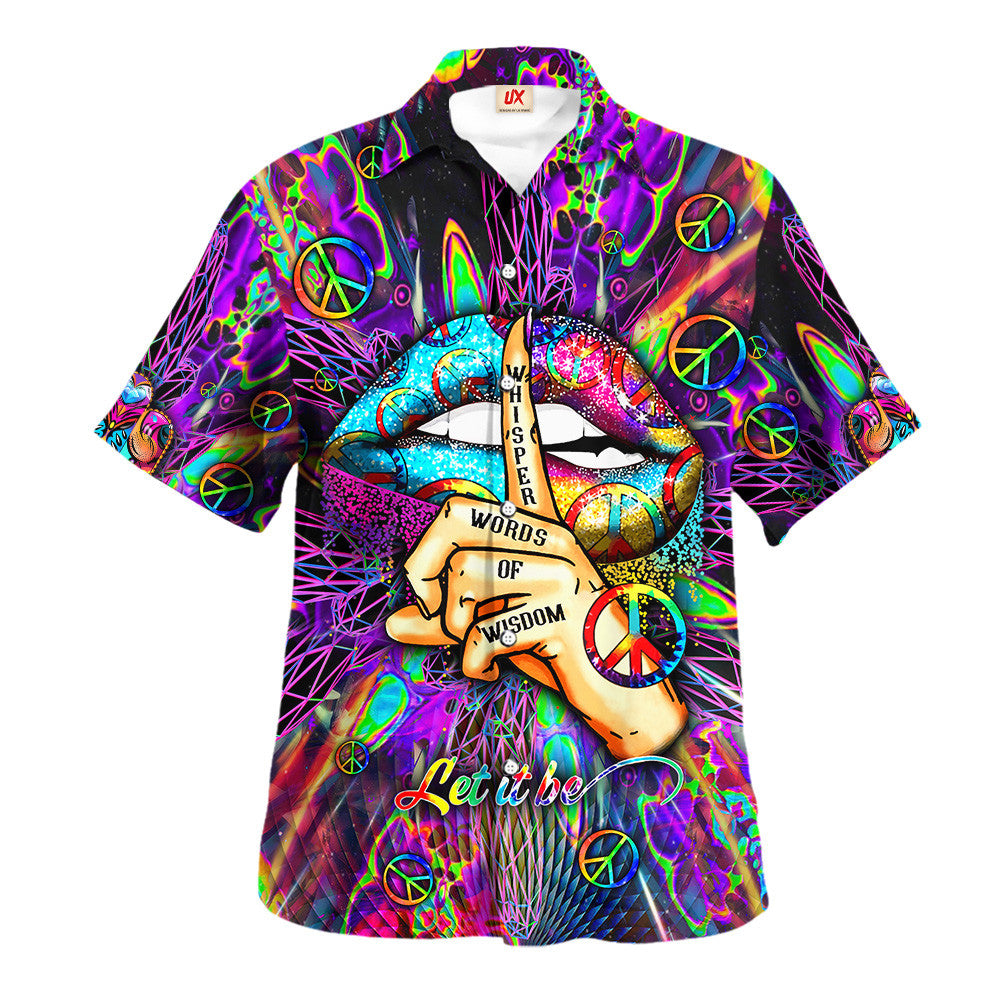 Hippie Hawaiian Shirt Groovy Summer Vacation Gift NVHI26