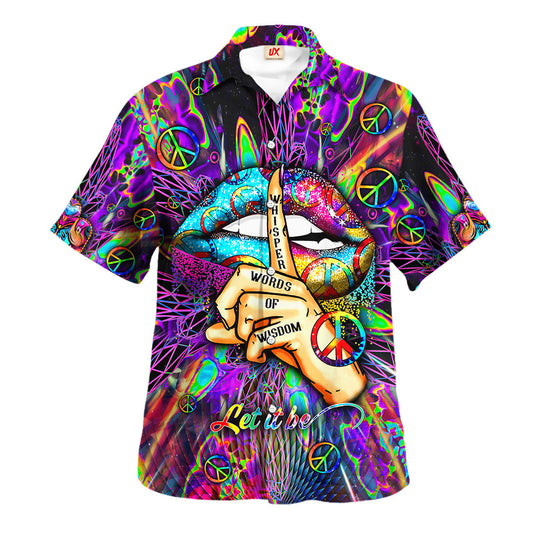 Hippie Hawaiian Shirt Groovy Summer Vacation Gift NVHI26