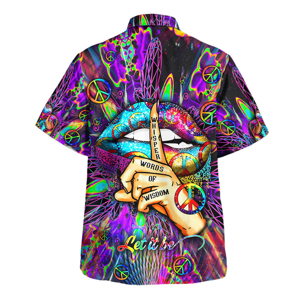 Hippie Hawaiian Shirt Groovy Summer Vacation Gift NVHI26