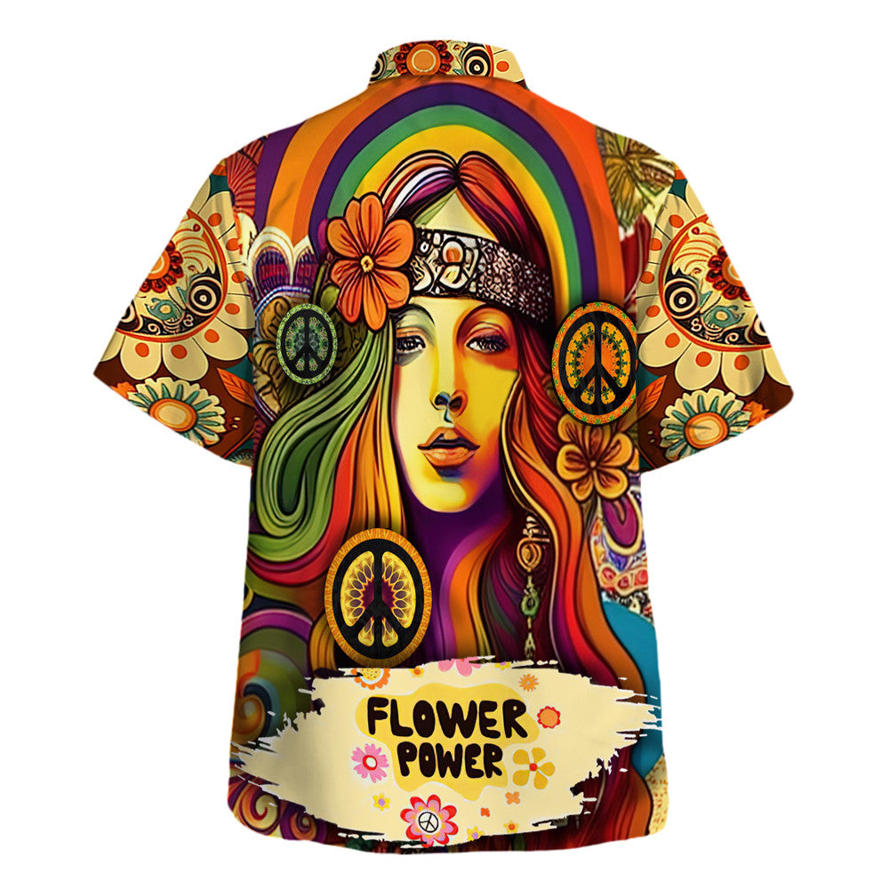 Hippie Hawaiian Shirt Vintage Festival Beach Gift TQTHI19