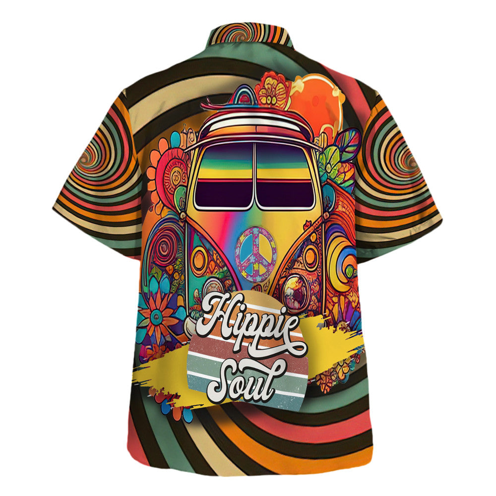 Hippie Hawaiian Shirt Psychedelic Vacation Gift TQTHI20