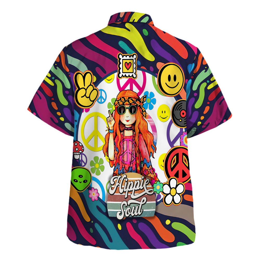 Hippie Hawaiian Shirt Groovy Beach Party Gift TQTHI24