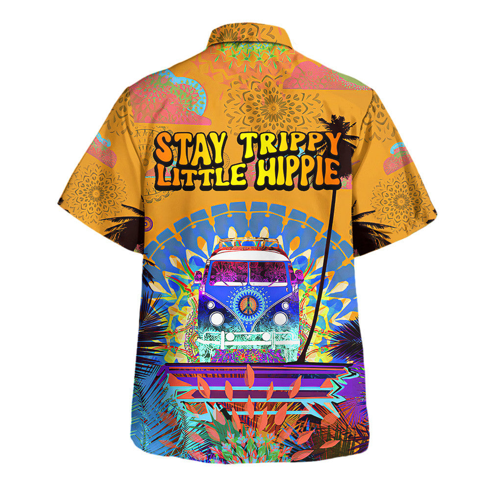 Hippie Hawaiian Shirt Vintage Retro Vacation Gift NVHI33