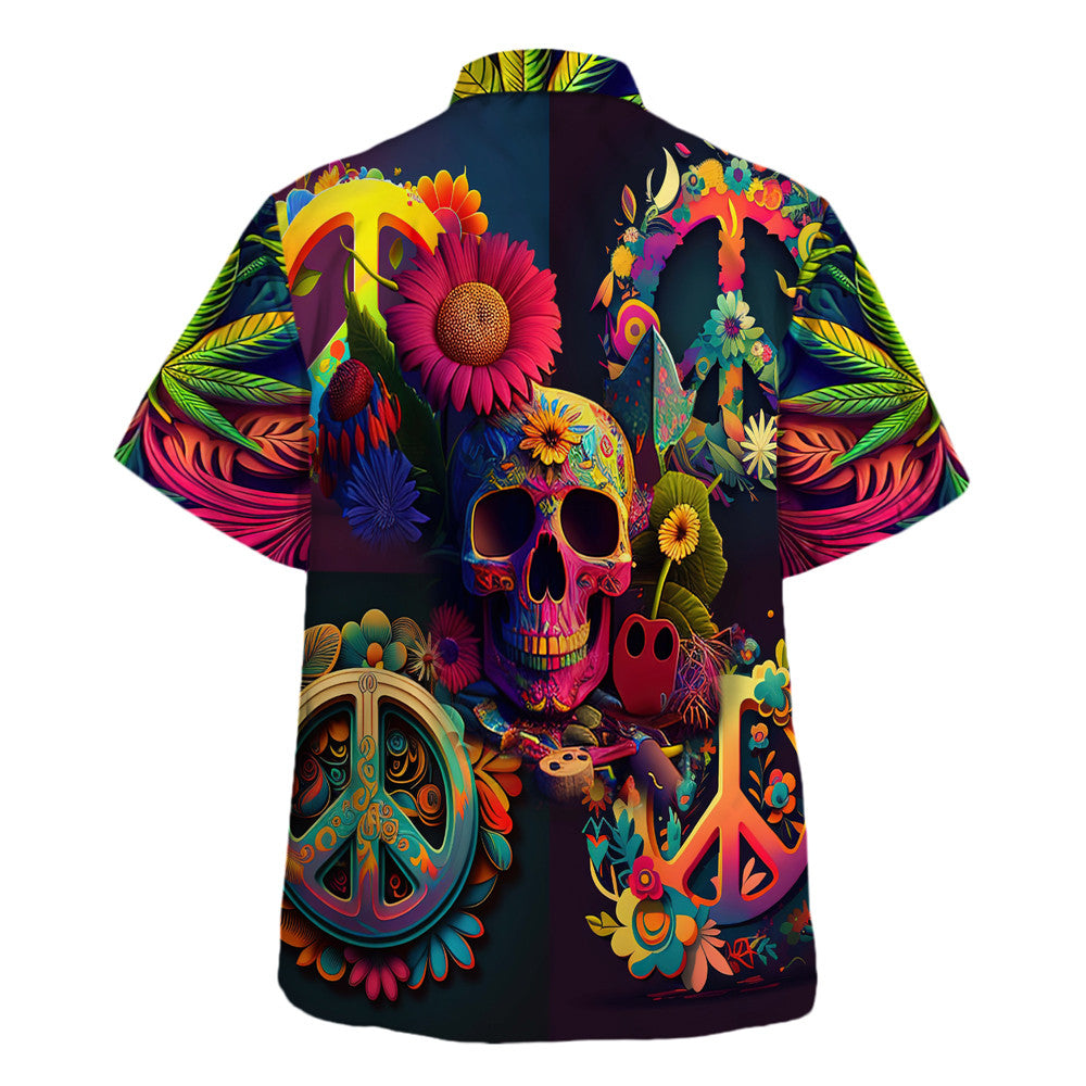 Hippie Hawaiian Shirt Retro Summer Beach Gift TQTHI25