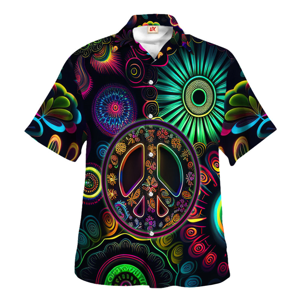 Hippie Hawaiian Shirt Retro Vacation Beach Gift TQTHI28
