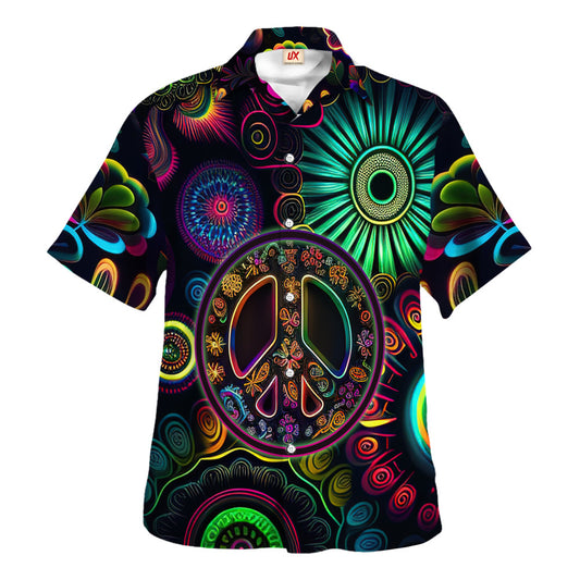 Hippie Hawaiian Shirt Retro Vacation Beach Gift TQTHI28