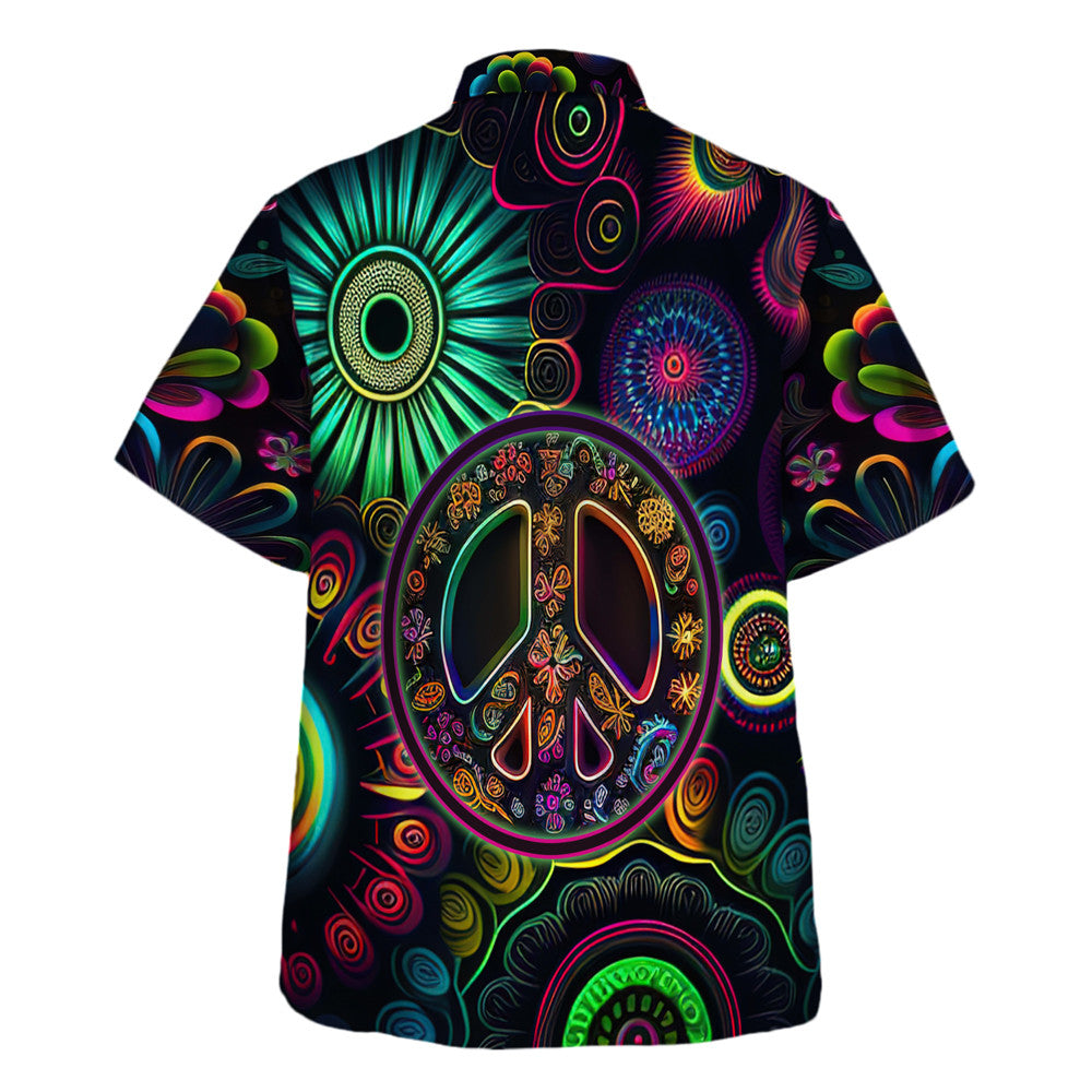 Hippie Hawaiian Shirt Retro Vacation Beach Gift TQTHI28