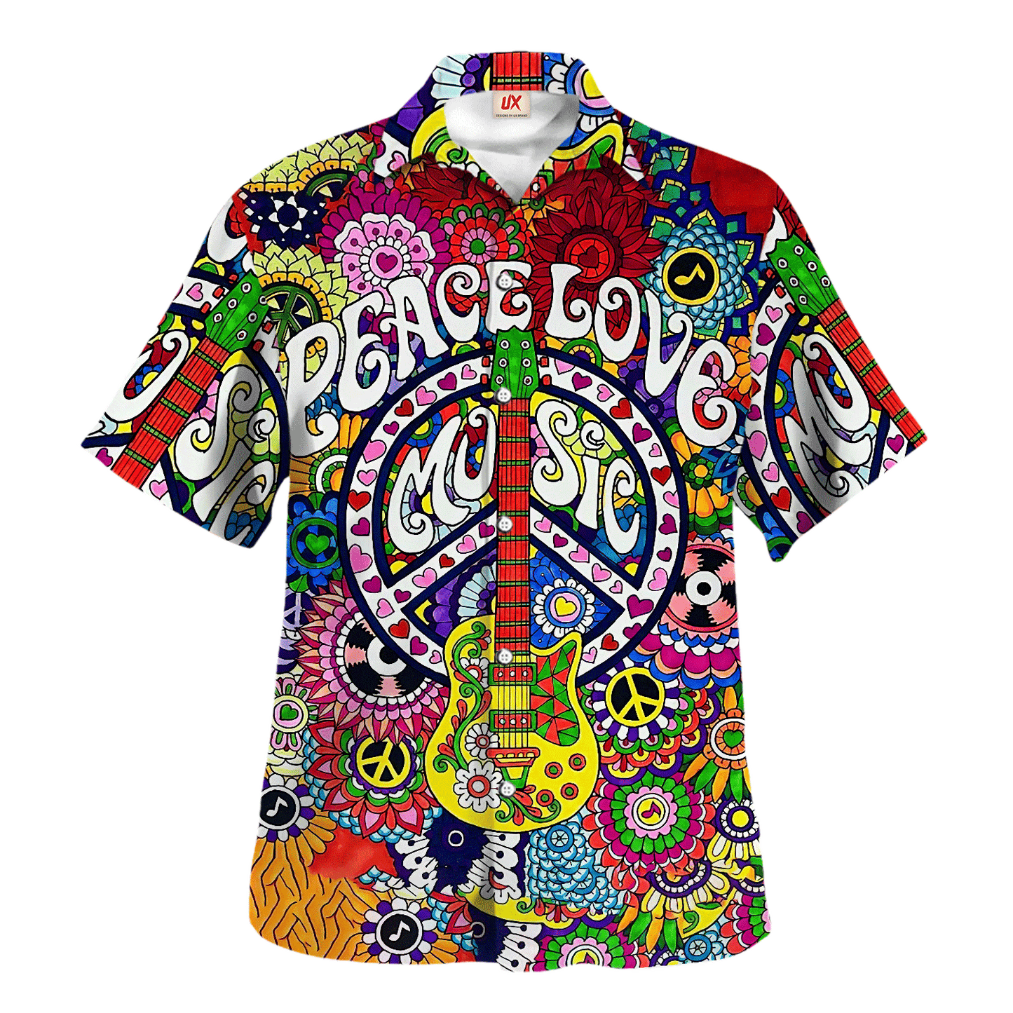 Hippie Hawaiian Shirt Groovy Summer Festival Gift LTGO203