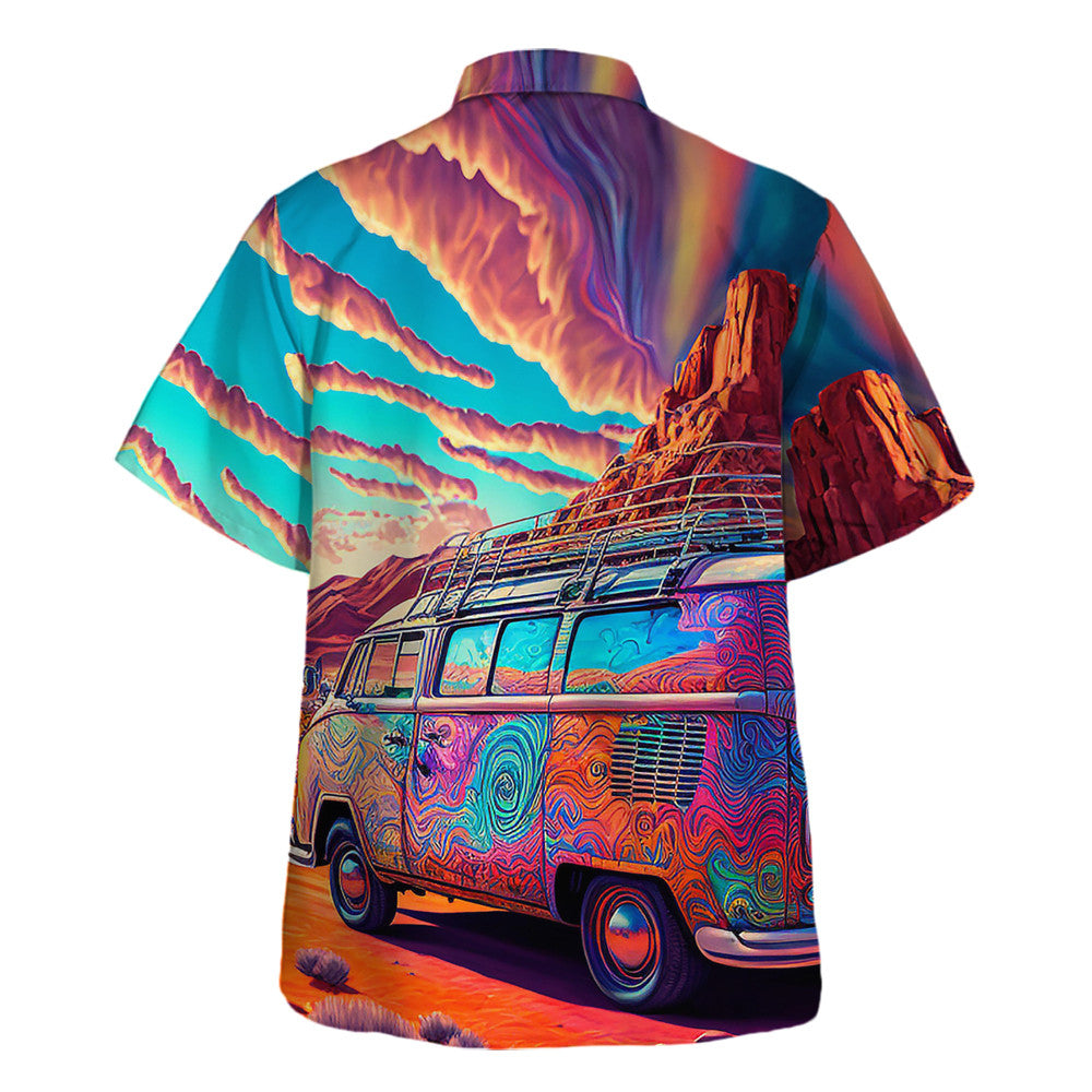 Hippie Hawaiian Shirt Retro 70s Summer Beach Gift HBLTHI25