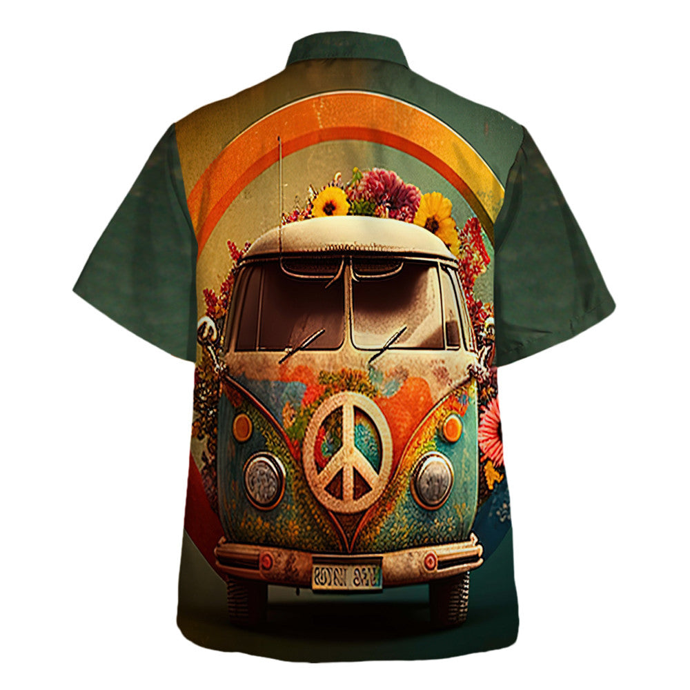 Hippie Hawaiian Shirt Psychedelic Beach Festival Gift TQTHI34