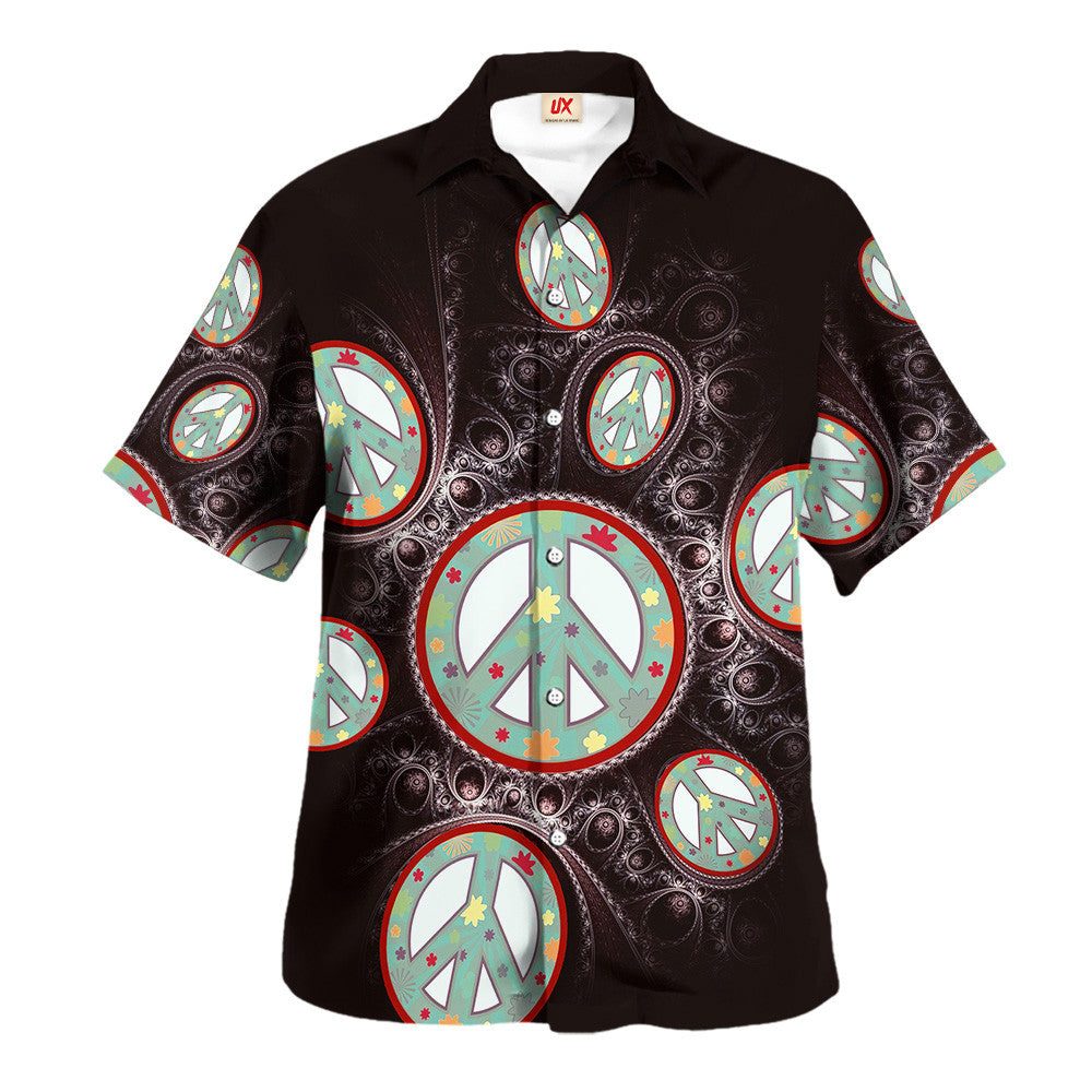 Hippie Hawaiian Shirt Retro Vacation Festival Gift NVHI39